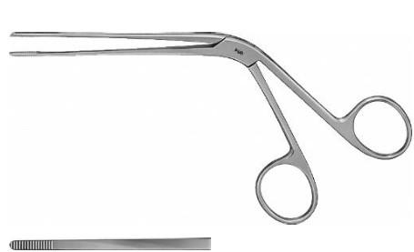 КОРНЦАНГ ДЛЯ НОСОВИХ ПЕРЕВ'ЯЗОК ТАЙЛІ, ЗІГНУТИЙ В КОЛІНІ, ПРЯМИЙ, 130 ММ, РОБОЧА ДОВЖИНА: 79 ММ